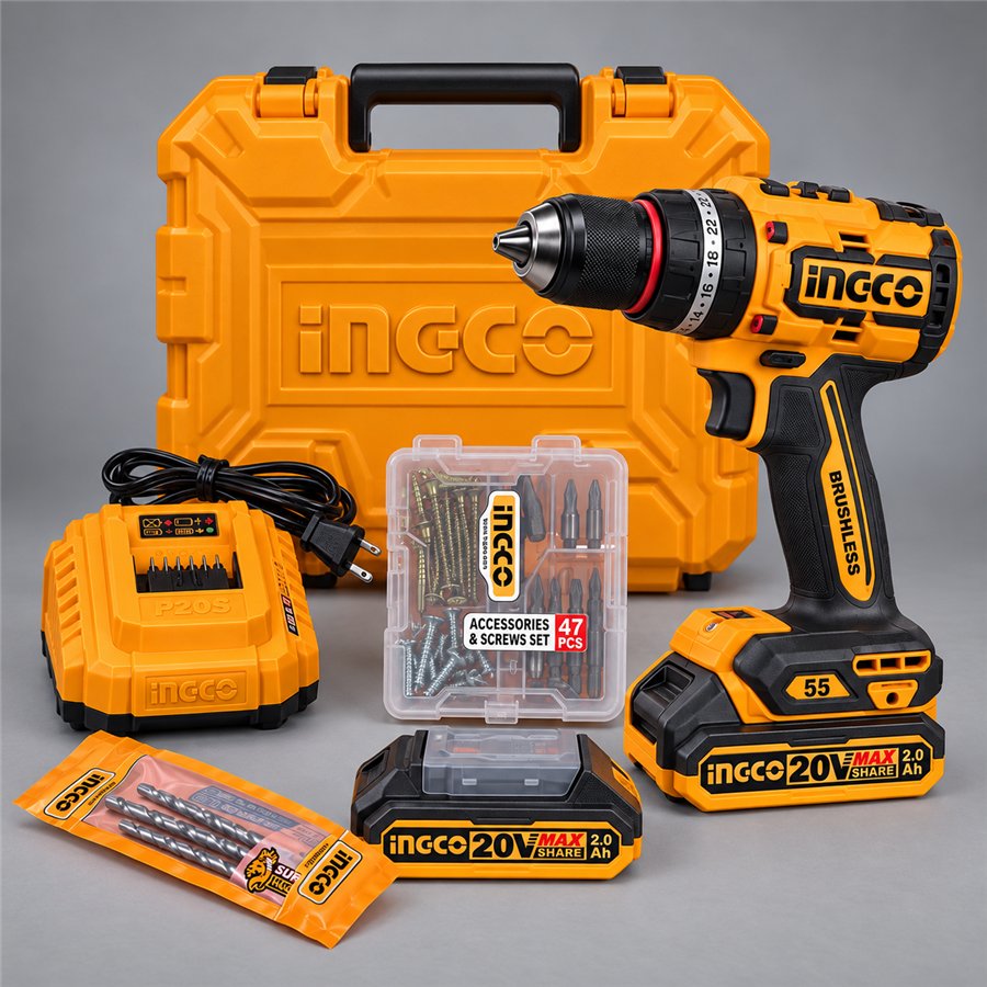 Taladro percutor inalámbrico INGCO UCIDLI20558
